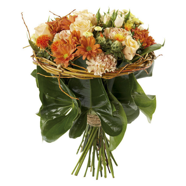 Savana - L'originalité d'un bouquet rond, la hauteur en plus.