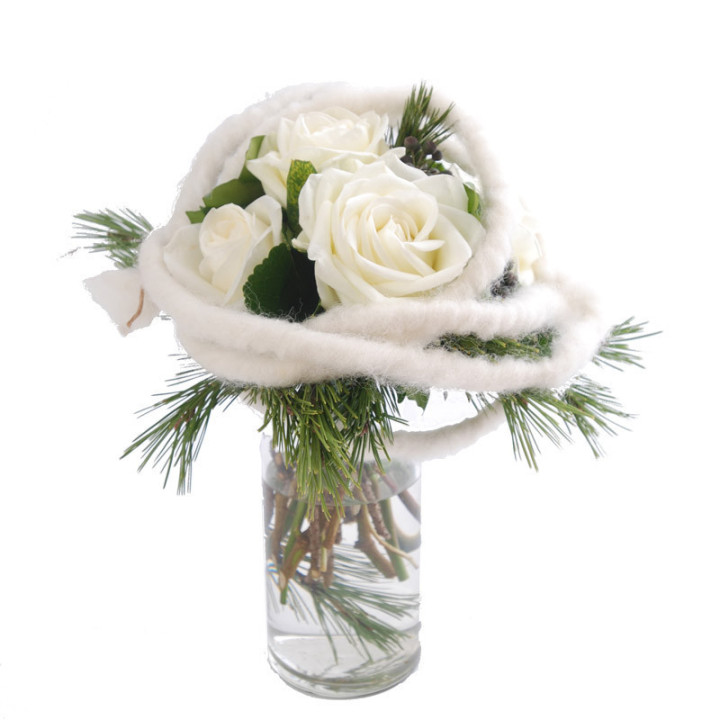 Velours Blanc - Une belle composition hivernale.