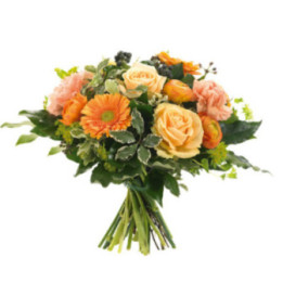 Julia -Un bouquet orange, gai et généreux.