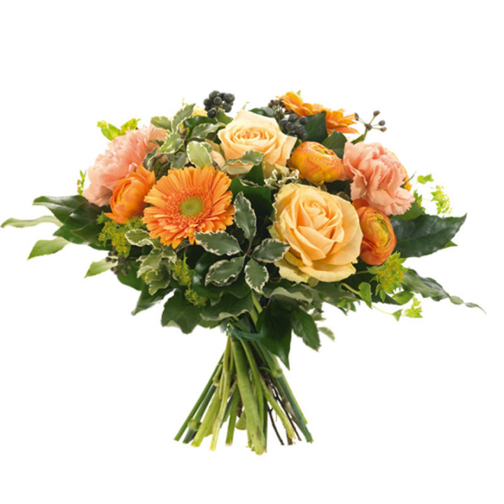 Julia -Un bouquet orange, gai et généreux.