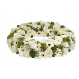 Madison - Couronne de deuil blanche.