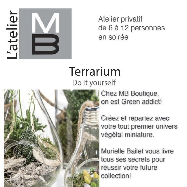 Atelier d'art Floral privatif : TERRARIUM